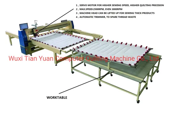 Single Needle Servo Motor Quilting Machine
