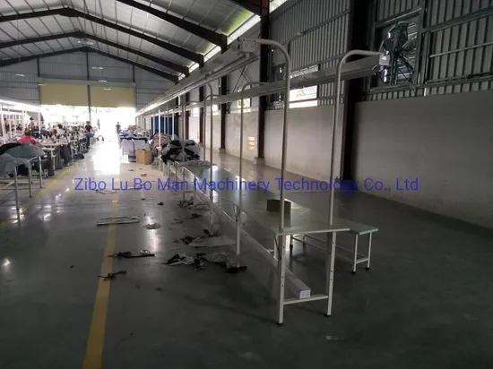 Customized Industrial Sewing Line Center Table with Light for Garment Factory