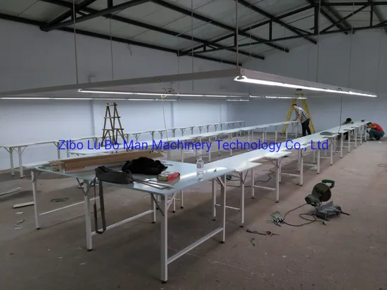 Industrial Garment Factory Straight Insert Sewing Center Table