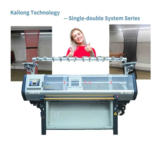 52inches 14gg Kailong Single-Double System Flat Knitting Acquard Knitting Machine for Sweater