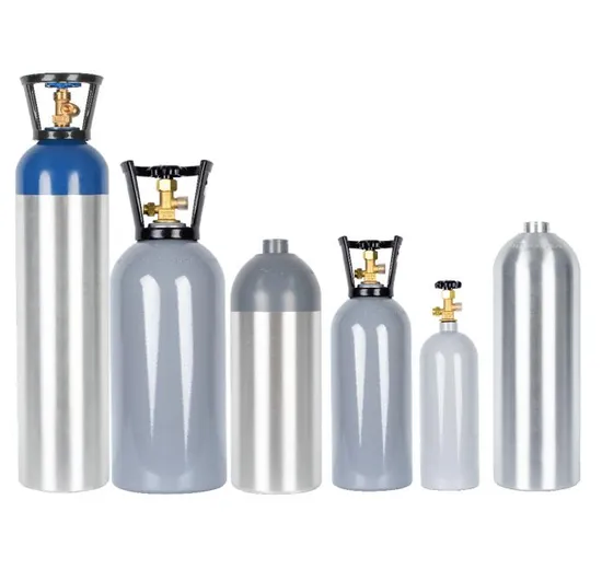 2kg 4kg 10kg Tped/DOT Certificate Beverage Soda/Drinking CO2 Aluminum Cylinder/Tank/Machine