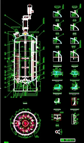 Versatile 30000L Magnetic Agitator Chemical Reactor for Industry Applications