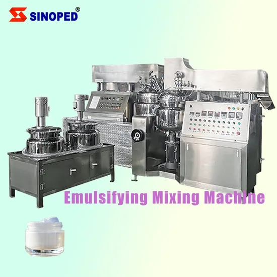 Cosmetics Food Emulsifying Mixer Vacuum Homogenizing Emulsifying Mixing Machine