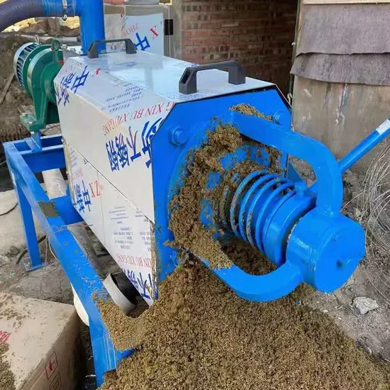 Animal Manure Screw Press Separator Screw Press Animal Manure Organic Fertilizer Making Machine