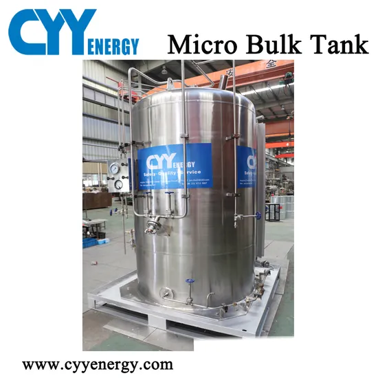5m3 Lox/Lin/Lar/LNG/Lco2 Cryogenic Liquid Storage Tank Stainless Steel Tank Liquid Tank Micro Bulk Tank