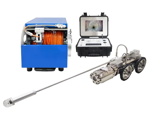 Auto Zoom Industrial Plumbing Sewer Drainage Pipe Inspection Crawler Robot Camera