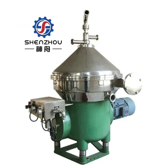 Three Phase Separating Disc Green Optimal Edible Oil Industrial Oil Separator.