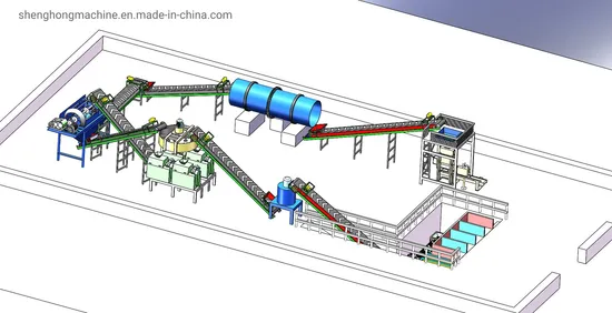 Poultry Animal Waste Chicken Cow Manure Organic Fertilizer Granulator Production Line