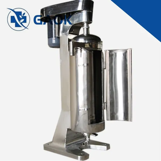 China Factory Oil Fruits Juice Milk Fine Solid Liquid Plasma Separation Yeast Centrifuge Separator Food Beverage Production Line