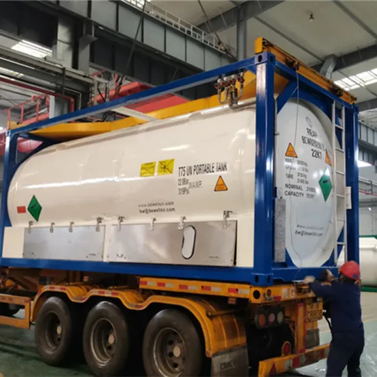 China Competitive Price Storage Device for Liquid Gas Vertical Steel ISO Tank Container Stainless Steel Storage Tank