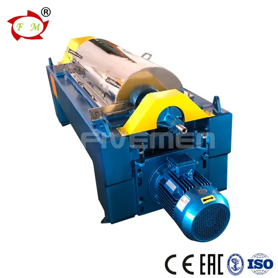 Horizontal Screw Two Phase Sludge Dewatering Decanter Centrifuge / Oil Sludge Centrifuge