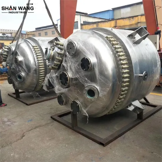 10L-20000L Enamel Glass Lined Stainless Steel High Pressure Chemical Reactor Mixing Vessel Reactor Heat Exchanger