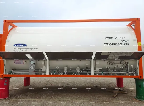 20FT Cryogenic Liquid Argon CO2 ISO LPG Pressure Tank Containers (Cryogenic Liquid Tank T75)