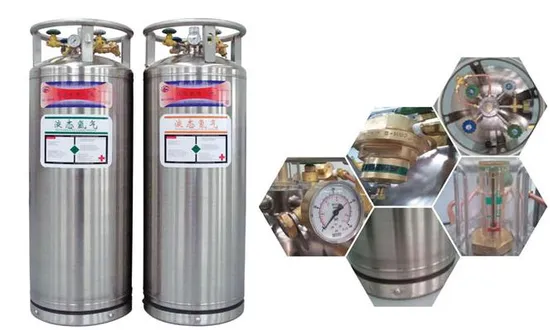 175L/195L/210L/410/450L 1.4MPa-2.9MPa Cryogenic Insulated Welded Storage Liquid Oxygen Dewar Bottle Supplier