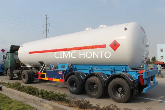 3 Axles 45000 Litres LPG Gas Storage Transportation Tank Trailer Tanker