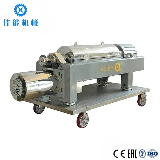 Solid Liquid Separation Decanter Centrifuge for Dyes with SS316 L