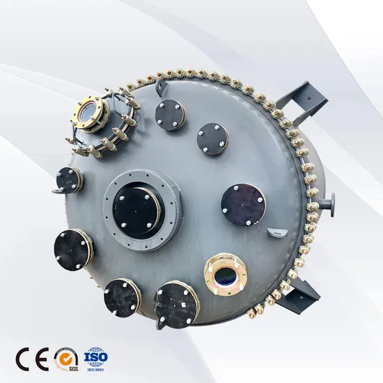 K5000L Type Glass Lined Industrial Enamel Chemical Reactor