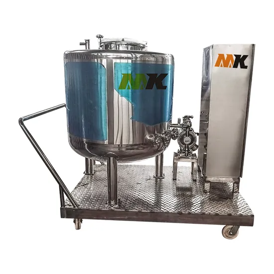 500L Mobile Vertical Stainless Steel Electric Heating Storage Tank