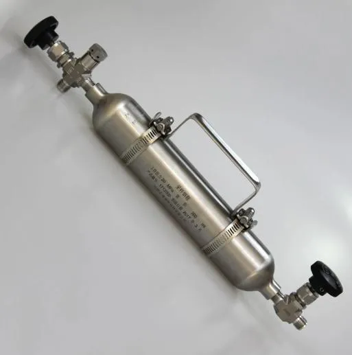 300ml Stainless Steel Seamless Liquefied Petroleum Gas Sample Cylinder