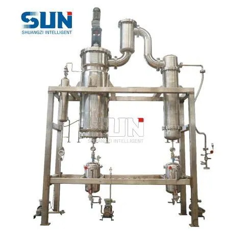 Hemp Oil Extract Wiped Film Concentrator