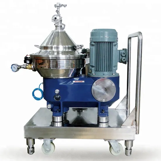 2 Phase Separation Industrial Disc Stack Centrifuge Separator