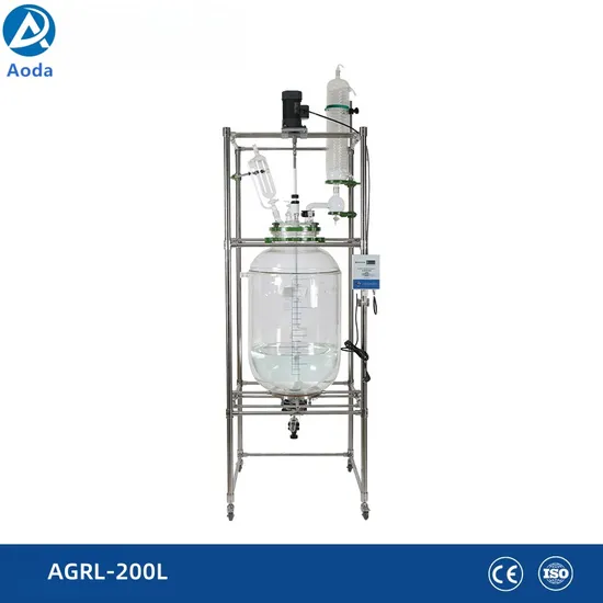 Aoda 100L Laboratory Large Vessel Jacket Glass Reactor