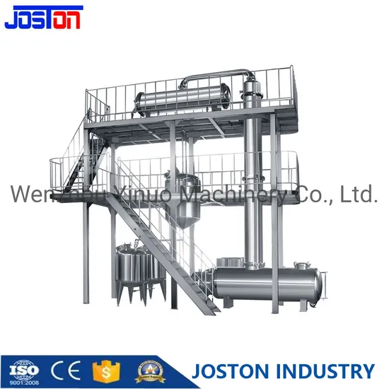 Vacuum Evaporator Concentration Alcohol Tank Ethanol Solvent Recovery Distilling Tower