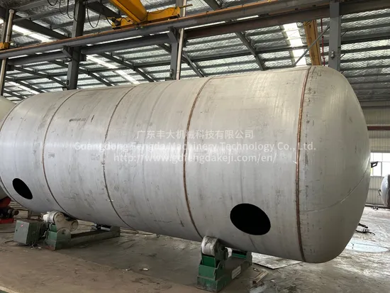 Fengda 100m3 Large Storage Tank Stainless Steel Pharmaceutical Storage Tank Production Line