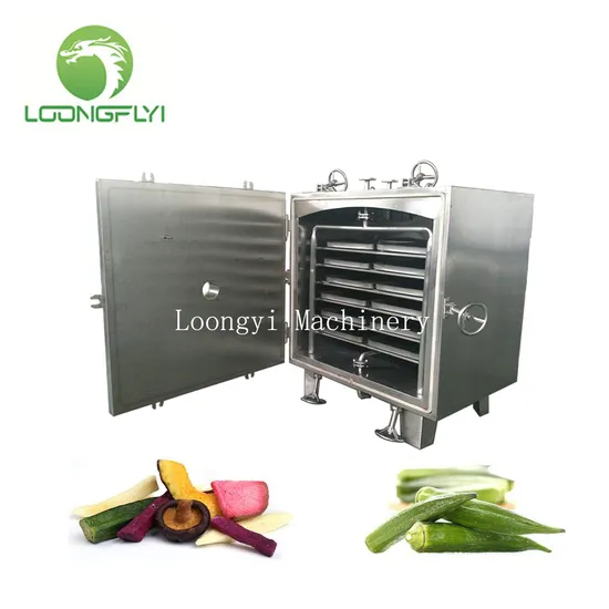 Loongyi Industrial Food 30kg Herbs Black Tea Batch Tray Vacuum Dryer Machine