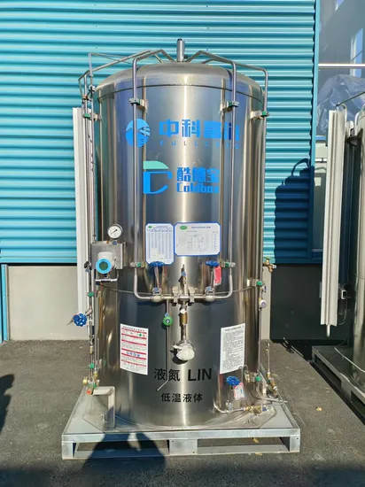 Pressure Vessel Cryogenic CO2 Liquid Gas in a Convenient Small Bulk Vessel