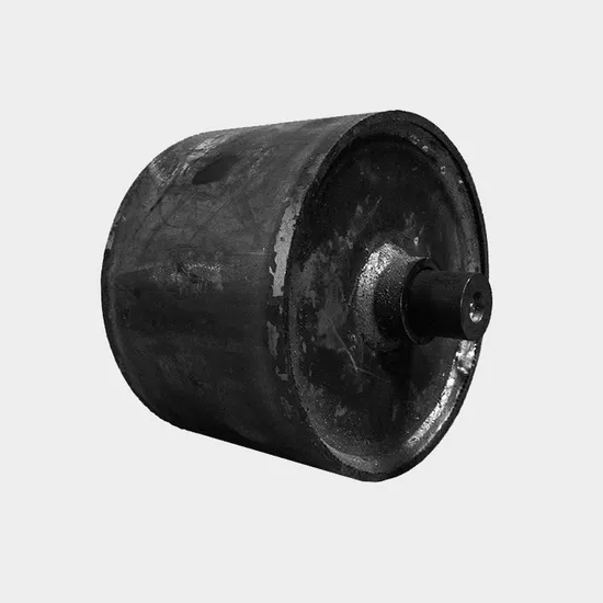 Industrial Carbon Steel Ground Roller Wheel for Standard Rectangular Roll-off Container Accessories