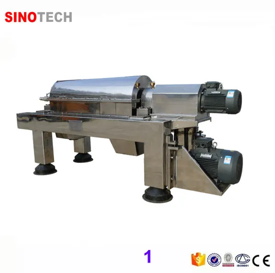 Waste Water Treatment Two Phase Decanter Centrifuge China Supplier