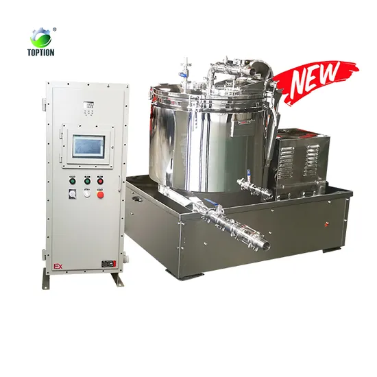 50lbs Solid Liquid Separation Continuous Low Temperature Solvent Extraction Centrifuge Machine Hemp Oil Centrifuge Extractor