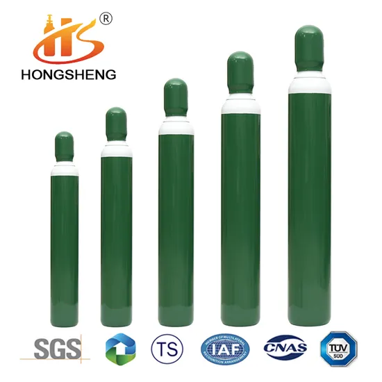 ISO 150 200bar Gas Bottle 37mn Oxygen Tanks Tped TUV Ut 25e 1L/2L/3L/4L/5L/6.3L/6.7L/7L/8L Tanks