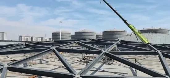 Customizable 5-100 M Diameter Aluminum Geodesic Dome Fot Storage Tanks