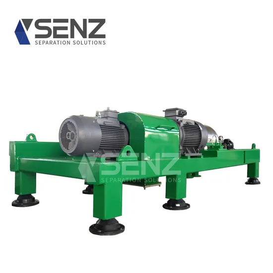 Large Capacity 5-35/H Continuous Feeding Discharge Horizontal 2-Phase Decanter Centrifuge