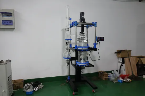 Industrial Top Sale Jacketed Glass Reactor with Heater and Chiller