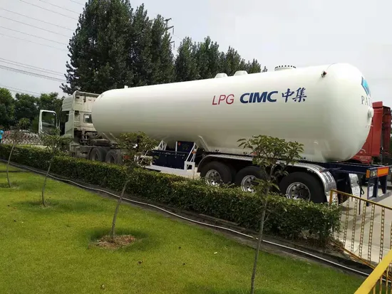 Customized Size Lp Gas 36 38 42 50 52 54 56 58 60 61.9m3 Semi Trailer Road Tanker for Sale