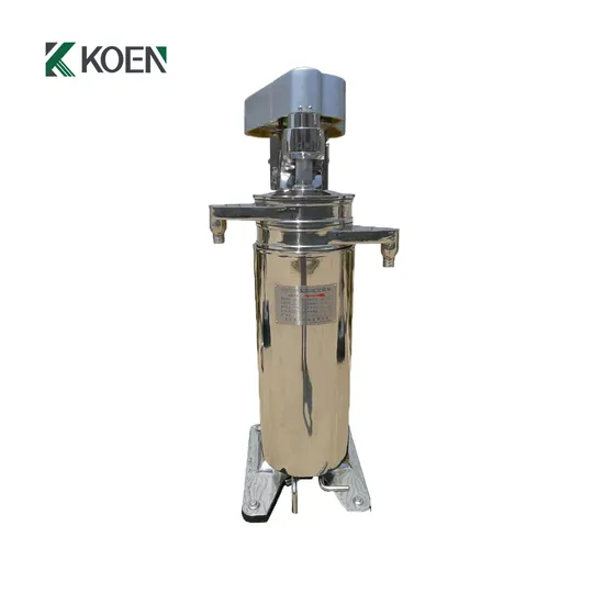 GF Series Tubular Centrifuge Machine for Coconut Oil Tubular Centrifuge Separator Small