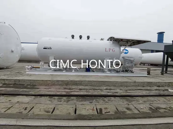 10mt Cimc Hongtu Mobile LPG Skid Mounted Station