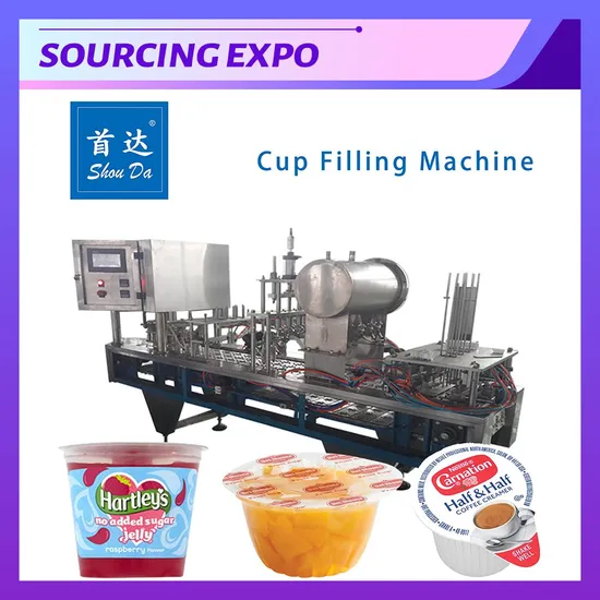 Full Automatic Popcorn Cup Filling Sealing Capping Machine