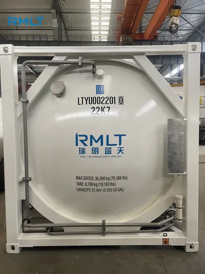 20FT ISO Tank for Lox/Lin/Lar T75 Based on ASME Standard