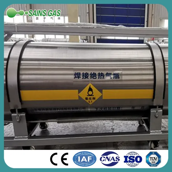 Cryogenic Liquid CO2 Oxygen Argon Dewar Flask 175L 195L 210L Liquid Nitrogen Dewar Tank Container