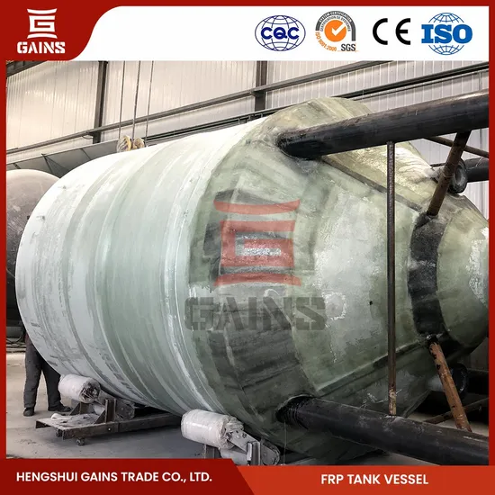 Gains FRP Chlorine Storage Containers Manufacturers Canature FRP Tank China FRP Water Tank
