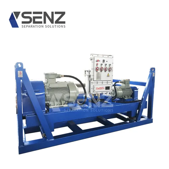 Oilfield Sludge Separator Centrifuge Manufacturer Drilling Mud Decanter Centrifuge with Equipped Explosion-Proof Device