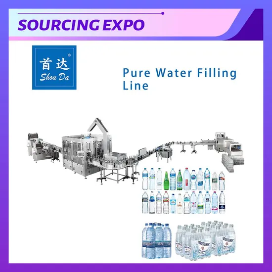 Automated Pet Bottle Rotary Pure Water Washing Filling Sealing Machine for Streamlined Operations