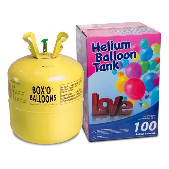 Disposable Balloon Helium Tank 22.3L Low Pressure Steel Helium Cylinder