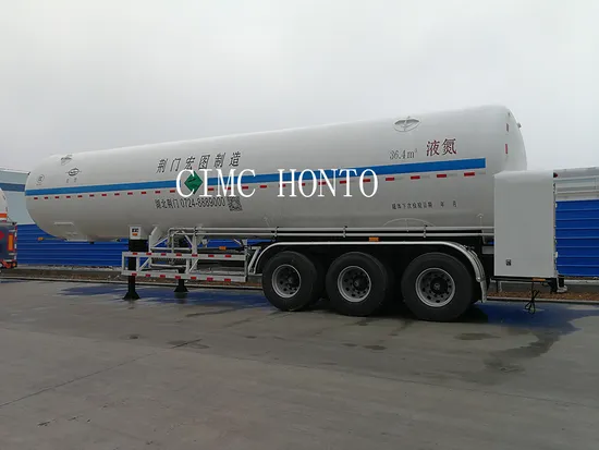 42m3 LNG Liquid CO2 Cryogenic Oxygen Tanker Trailer