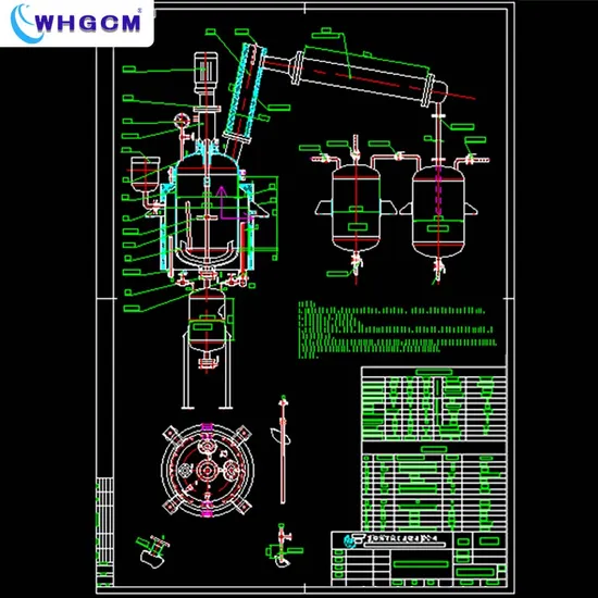 ASME-U CE EAC 100L Continuous Stir Tank Heated Reactor System Series Resin Reactor with PLC Control