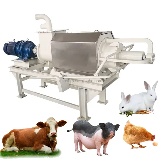 Food Solid Waste Cassava Chicken Manure Dewatering Machine
